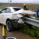 Illustration for article titled BMW Driver Somehow Survived This Guardrail Impaling Without A Scratch